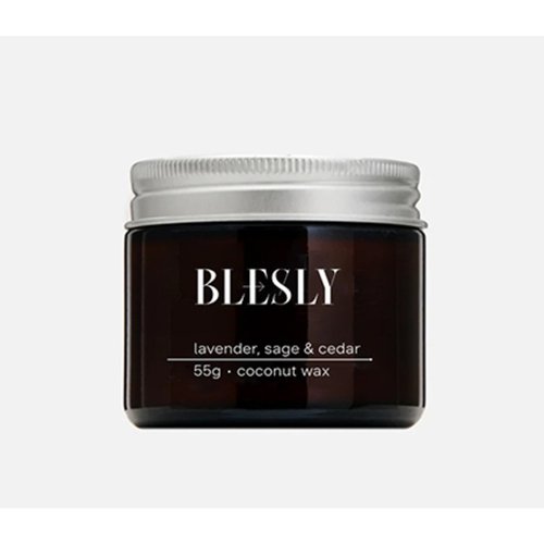 Свеча ароматическая Blesly Лаванда шалфей и кедр 55 гр 578₽