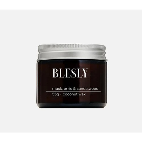Свеча ароматическая Blesly Мускус ирис и сандал 55 гр 578₽
