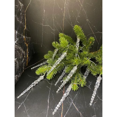 Гирлянда Сосульки на батарейках холодный свет 20 ламп 8 функций 280₽