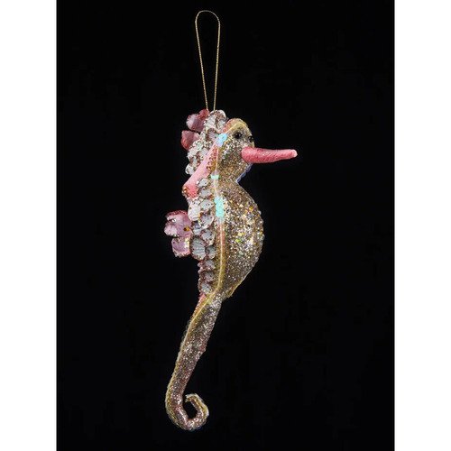 Елочная игрушка House of seasons Морской конёк коралловый 8х23 см 645₽