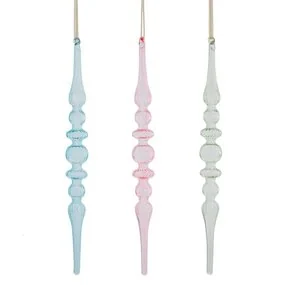 Украшение новогоднее Remeco Фигурная сосулька, L3 W3 H30 см, 3 вида