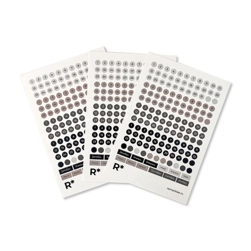 Набор стикеров remarklee Даты строгие