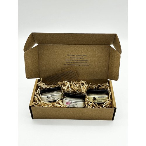 Набор из 3х ароматических свечей Апельсин и корица, Баунти, Габл гам, 3х50 мл