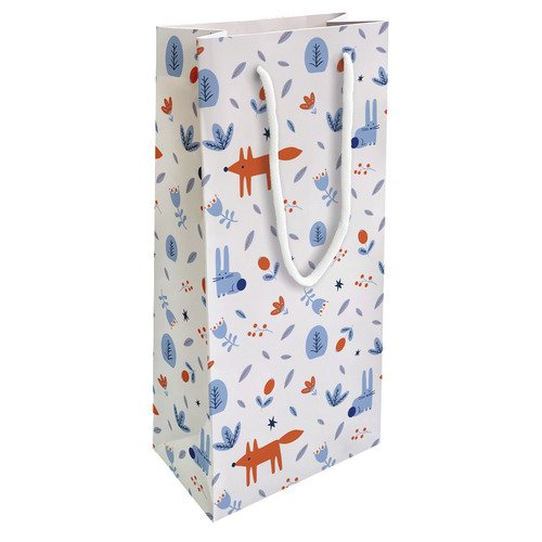 Пакет бумажный подарочный Коллекция Fairy tale животные 15х32 см 200₽