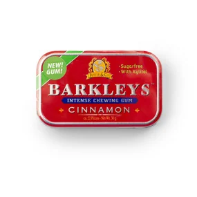 Жевательная резинка Barkleys Intense Cinnamon (Корица) жестяная банка, 30 гр.