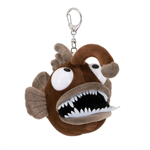 Рыба Удильщик коричневая с металлическим кольцом 15 см 990₽