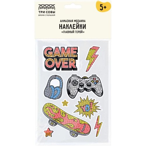 Алмазная мозаика наклейки Три Совы Главный герой 440₽