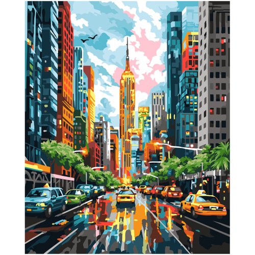 Картина по номерам на холсте Три Совы Мегаполис 40х50 см 850₽