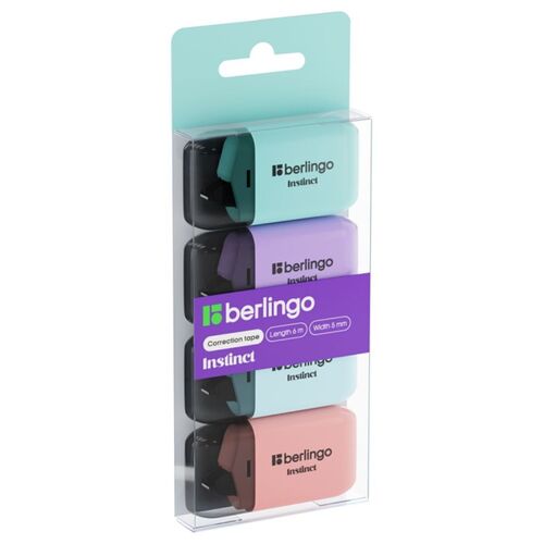 Корректирующая лента Berlingo Instinct 5ммх6м 4шт в PET боксе европодвес 1100₽