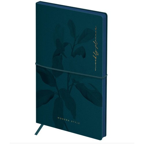 Еженедельник недатированный Greenwich Line Floret. Azure, 100*170 мм, 64л. с резинкой