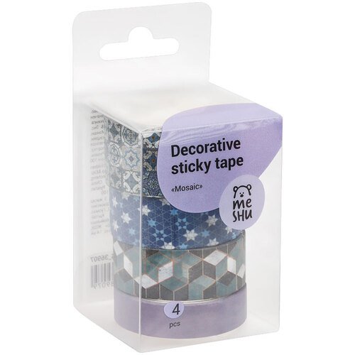 Набор клейких декоративных лент Meshu Mosaic 4 шт 280₽