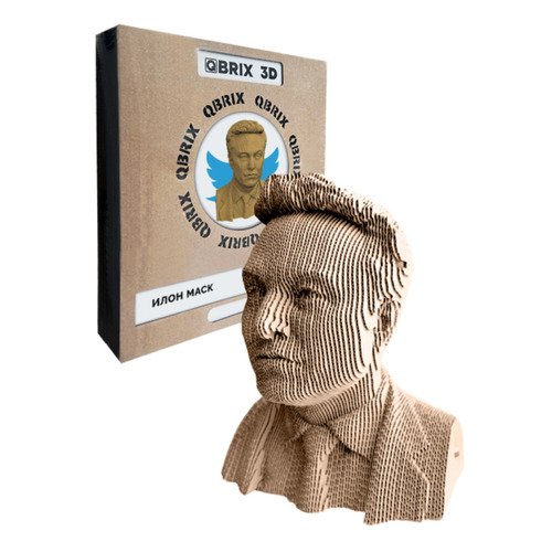 Картонный 3D конструктор QBRIX Илон Маск 990₽
