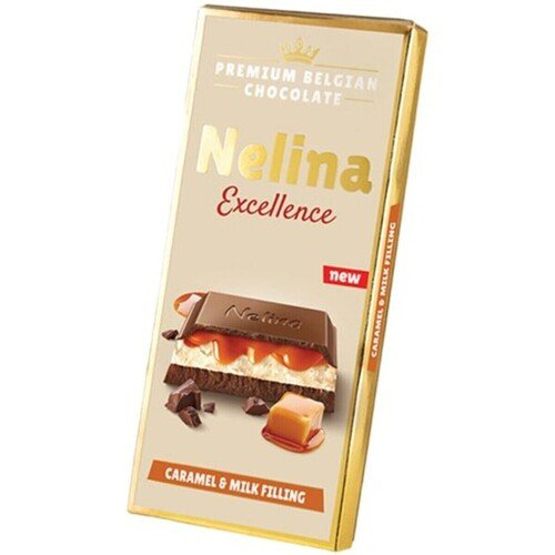 Шоколад Nelina Premium молочный с молочно-карамельной начинкой 85 гр 224₽