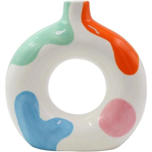 Ваза QUE RICO Жозефина Пятнистая корова 20,2x6,3x20,5