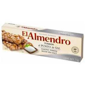 Хрустящий миндальный туррон с морской солью, 75 гр