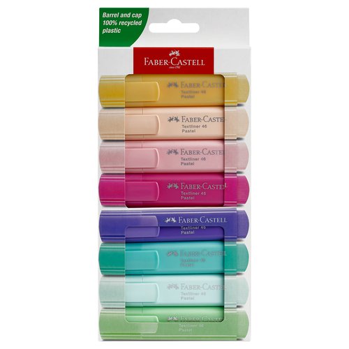 Набор текстовыделителей Faber-Castell 46 Pastel 08 пастельных цветов 1-5мм 1300₽