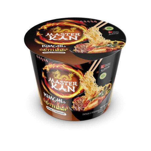 Лапша Master Kan Kimchi Chilli с говядиной стакан 100 гр 288₽