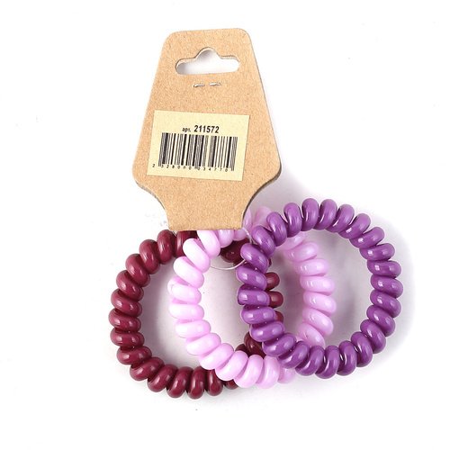 Украшение для волос Кокос Пружинка набор 3 шт ассорти 3 цвета 5 см 72₽