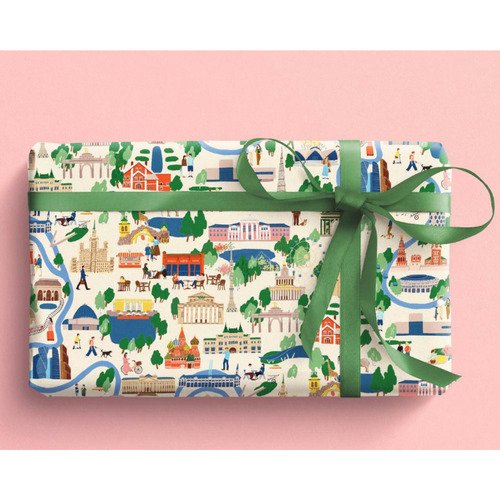 Упаковочная бумага Москва 100х70 см 200₽