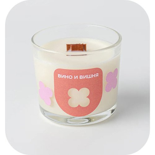 Свеча Вино и вишня, 90 мл