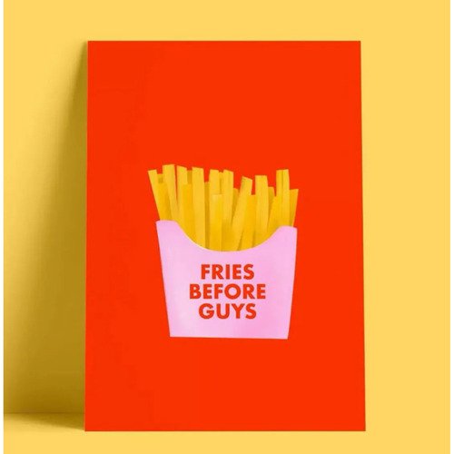 Открытка Fries before guys 250₽