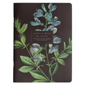 Тетрадь общая Be Smart Flora, 19,4 х 26,6 см, 40 листов, клетка, мягкий переплет, скрепка, баптизия