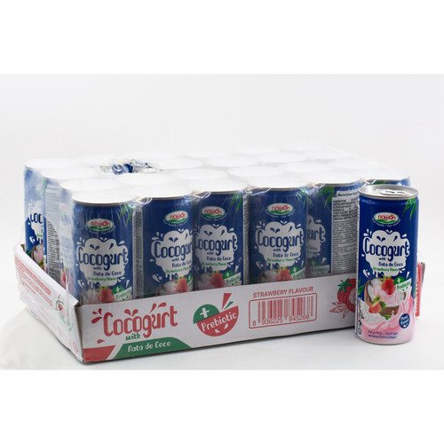 Напиток Cocogurt пребиотик с мякотью кокоса клубника 250 мл 180₽