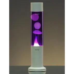 Лава лампа MotionLamps Amperia Tube Белая - Фиолетовая (39 см) White
