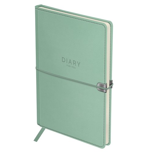 Ежедневник недатированный BG Pastel Teal А5 136 листов твердый переплет кожзам бирюзовый 800₽