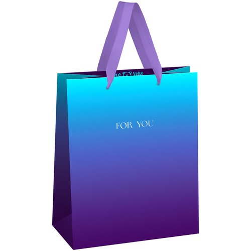 Пакет подарочный Intense gradient фольга матовая ламинация 18 х 23 х 10 см 200₽