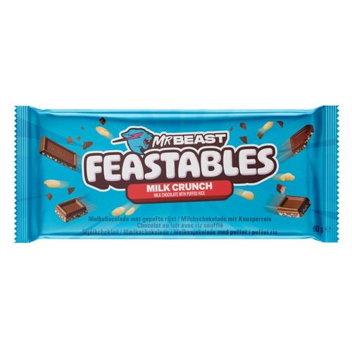 Шоколад молочный Mr Beast Feastables с воздушным рисом 60 гр 630₽