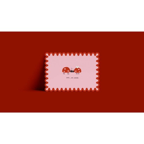 Открытка Божьи коровки 350₽