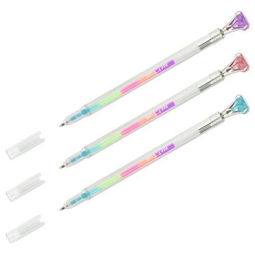 Ручка гелевая Meshu Diamonds радужная 07 мм 230₽