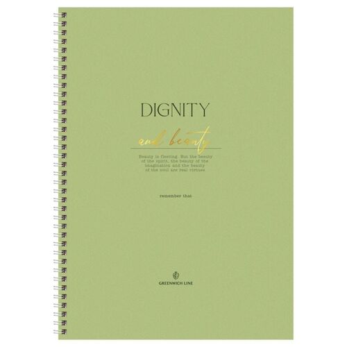 Тетрадь 80л А4 клетка на гребне GreenwichLine Dignity 80гм2 380₽