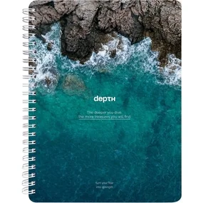 Тетрадь общая Be Smart Ocean, 156 х 207 мм, 80 листов,  клетка, мягкий переплет, спираль, глубина