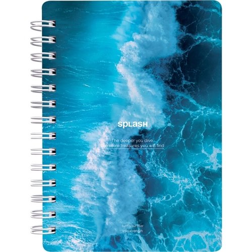 Блокнот Be Smart Ocean 102 х 142 мм 120 листов клетка мягкий переплет спираль брызги 260₽