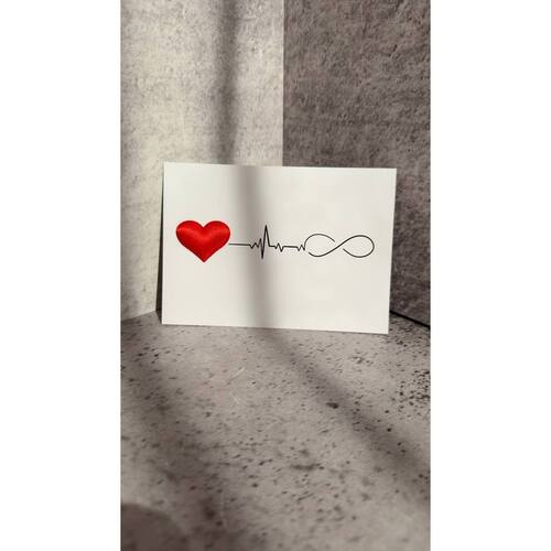 Шелковая открытка Бесконечная любовь 150₽