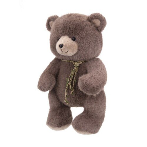 Мишка коричневый с плетеной ленточкой 35 см 1390₽
