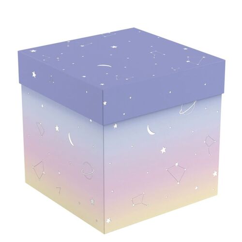 Коробка складная подарочная Universe 15х15х15см отделка фольгой 230₽