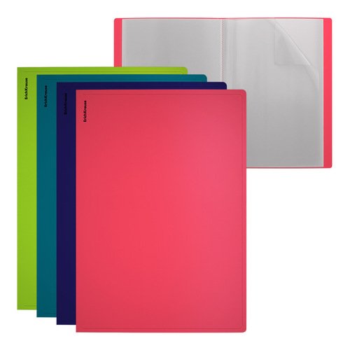 Папка файловая пластиковая Soft Reef c 20 карманами A4 ассорти 390₽