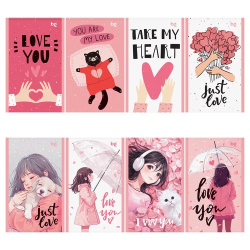 Блокнот BG Девчачьи радости на скрепке А6 32 листа 60₽