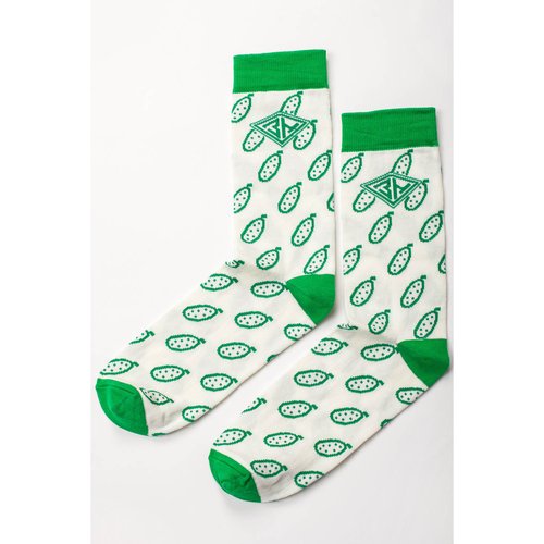 Носки Запорожец Огурцы Белый-Зеленый 35-40 380₽