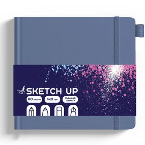 Скетчбук SKETCH UP, 140х140 мм, 80 л, Северный