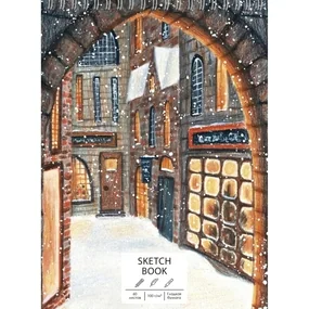 Скетчбук SKETCHBOOK 7БЦ А4 210х286 мм, 60 л, евроспираль, Косая аллея