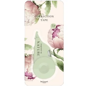 Корректирующая лента, Be Smart, длина 12 метров, ширина 5 мм, Peony, зеленый