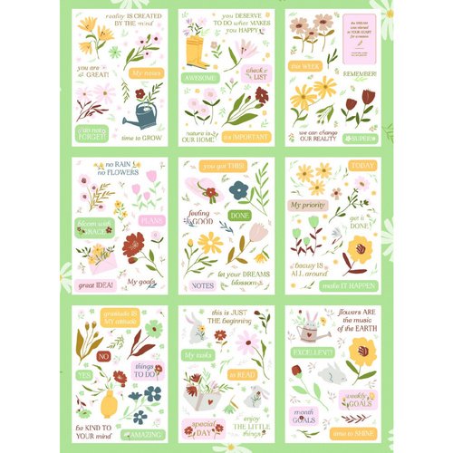 Наклейки набор Be Smart 105х150 мм Коллекция quotApril quot 9 листов 260₽