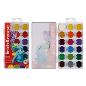 Краски акварельные ErichKrause Jolly Friends 18 цветов