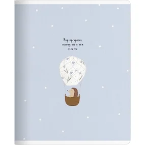 Тетрадь общая ученическая, Be Smart, 165х203 мм, 48л. клетка, мягкий переплет, скрепка. Коллекция Dreamland, ежик