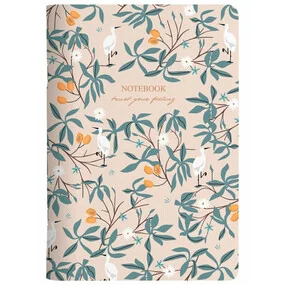 Тетрадь общая, Be Smart, 150х210 мм, 48л. клетка, мягкий переплет, скрепка, Romance, цапля