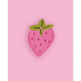 Бирка OPP Клубника розовая